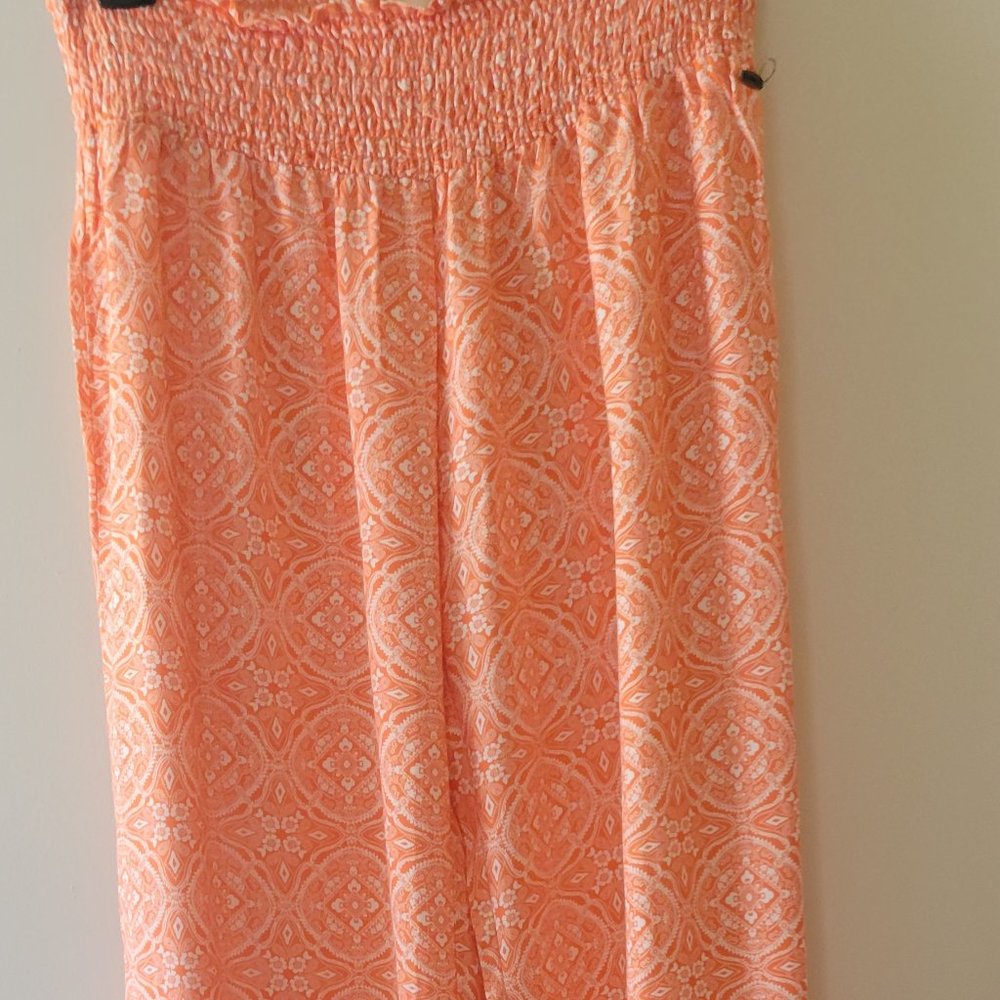O'Neill, Summer Pants, Large, peach and white
